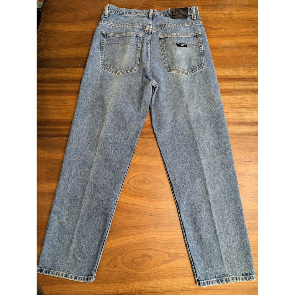 Vintage Polo Jeans Ralph Lauren Loose Fit 34 Tag (32x32) Y2K Blue 90s Grunge